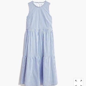 JCrew Tiered Poplin Dress